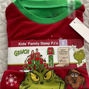 New Kids Warm Christmas Grinch PJs, Pajama Pants Set, Toddler Size 6
